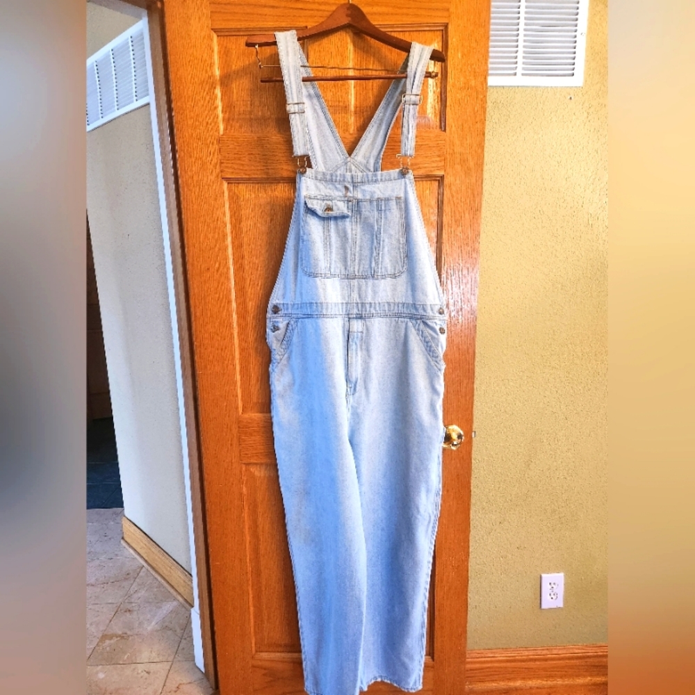 Overalls Code Zero Classic Vintage Denim Baggie Boyfriend Style Light Blue
